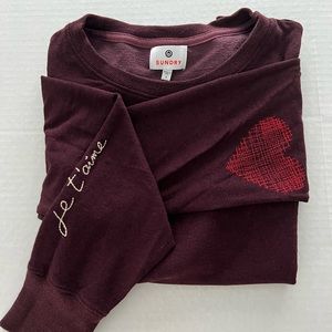 Sundry embroidered sleeve Ja’Taime crewneck